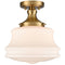 Modern Gold Semi Flush Mount Ceiling Light Schoolhouse Fixture